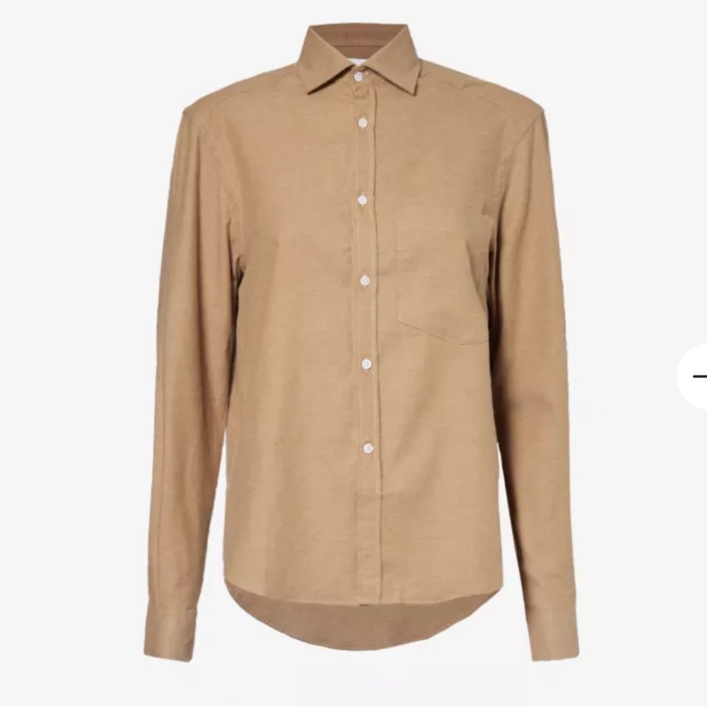 WNU Cotton and Cashmere Blend Shirt in Biscuit